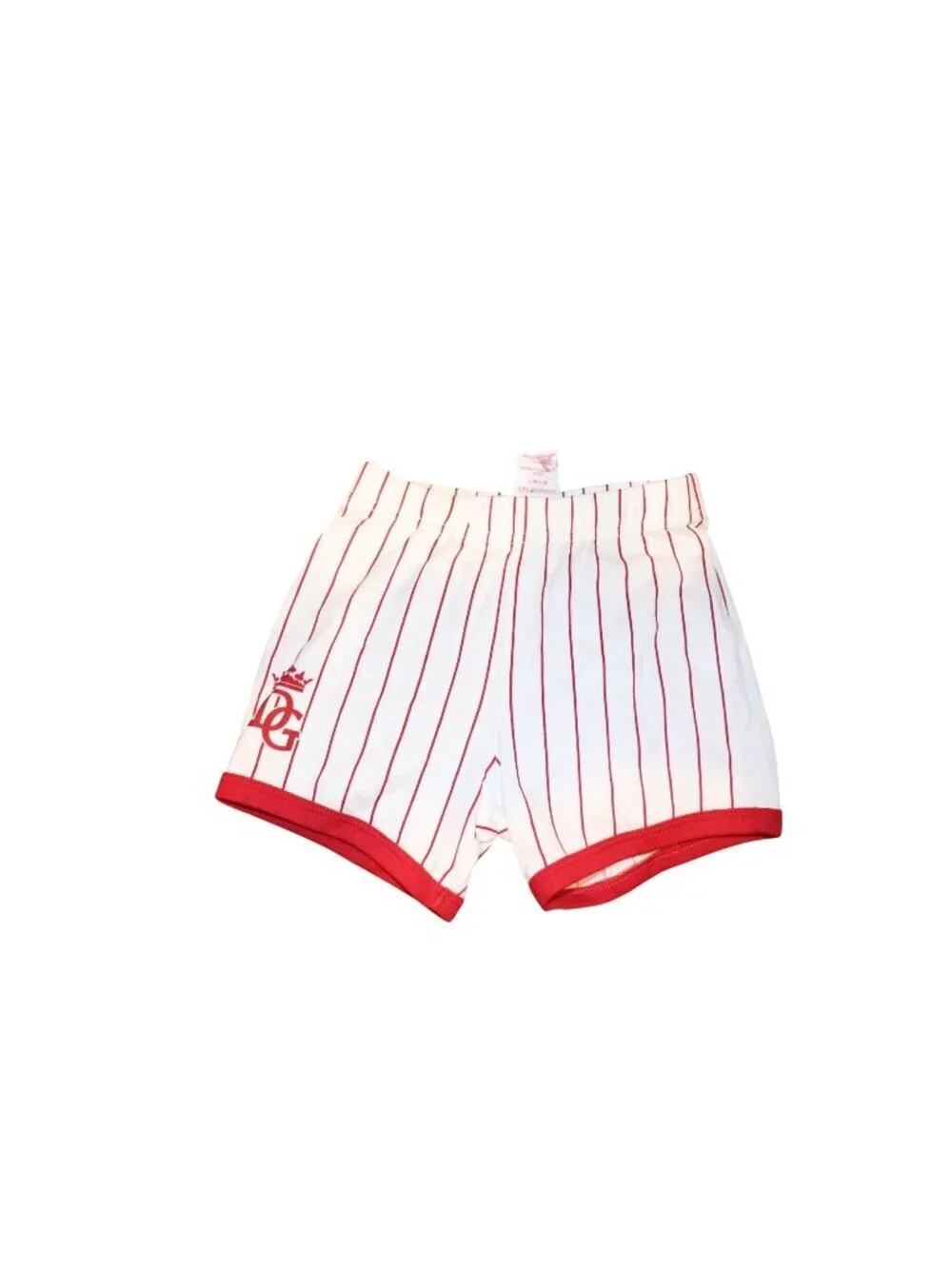 Dolce & Gabbana Baby Striped White & Red Shorts, 18-24 Months NWT
